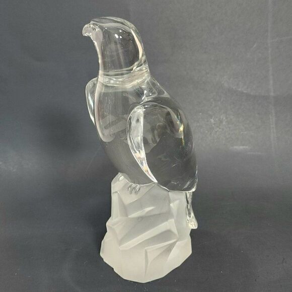 Heavy Bleikristall 8" Germany Eagle Paperweight Sculpture Figurine Germany - Picture 1 of 9